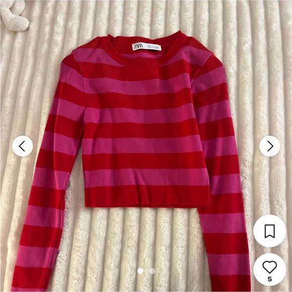 Zara Sweaters - Zara Vibrant Striped Women's Sweater